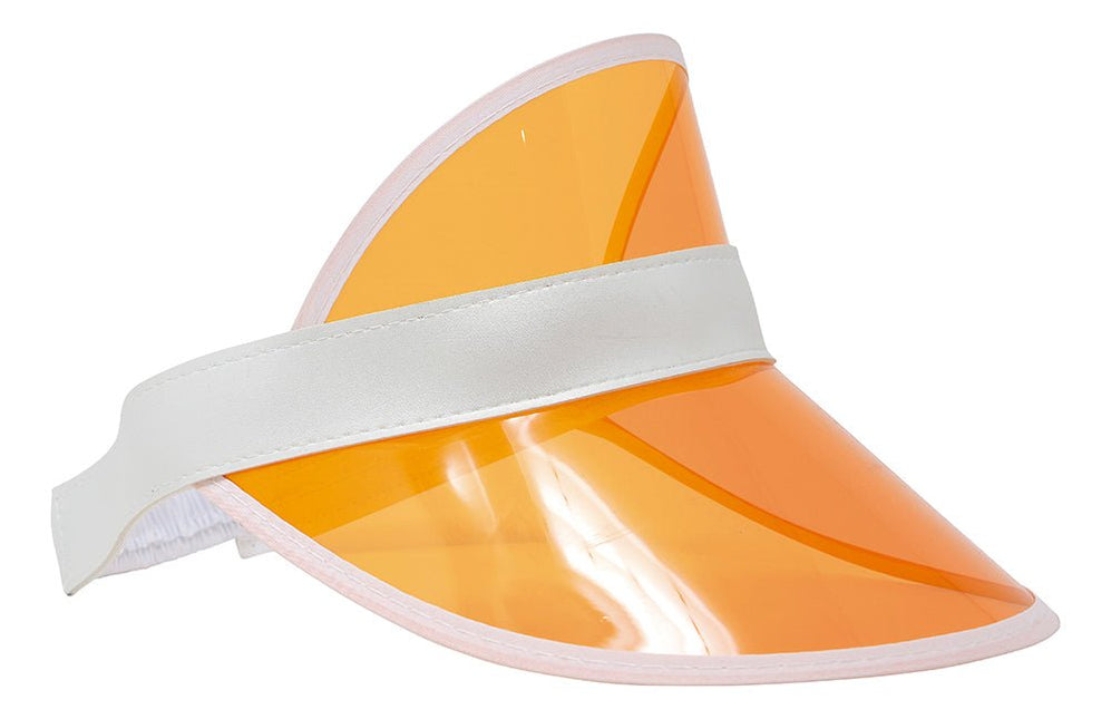 Neon 80S Zonneklep Oranje 25cm van Fiestas Guirca koop je bij Partywinkel