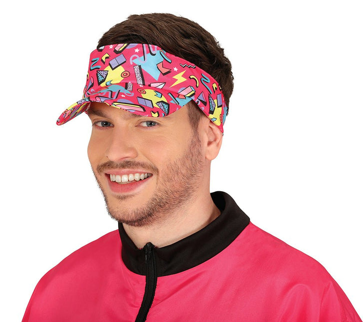 Neon 80S Zonneklep Roze van Fiestas Guirca koop je bij Partywinkel