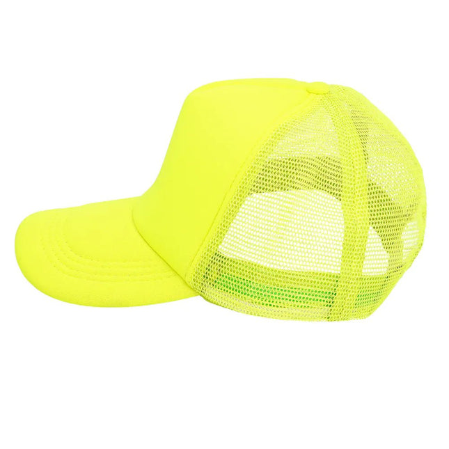 Neon Geel Pet Verstelbaar van Boland koop je bij Partywinkel