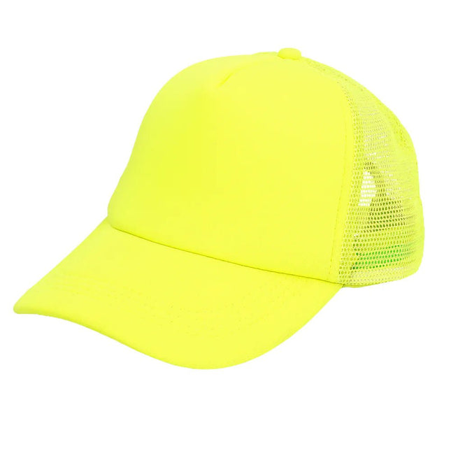 Neon Geel Pet Verstelbaar van Boland koop je bij Partywinkel
