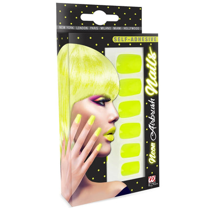 Neon Gele Nepnagels van Widmann koop je bij Partywinkel