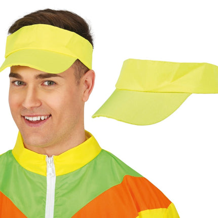 Neon Gele Zonneklep van Fiestas Guirca koop je bij Partywinkel