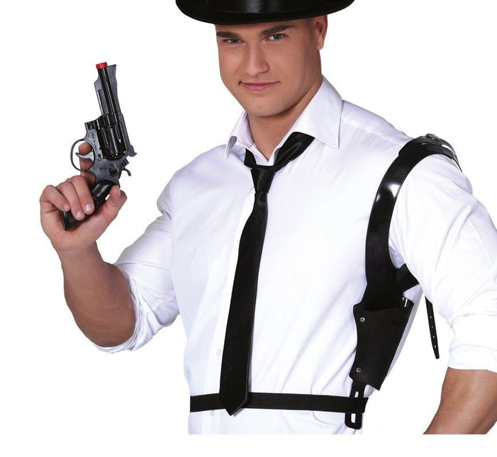 Nep Geweer Pistool met Holster 40cm van Fiestas Guirca koop je bij Partywinkel