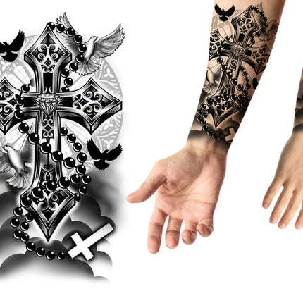 Nep Tattoo Kruis 30cm van Fiestas Guirca koop je bij Partywinkel