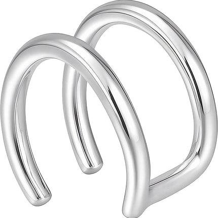 Neppe dubbele lip piercing Zilver van Fiestas Guirca koop je bij Partywinkel