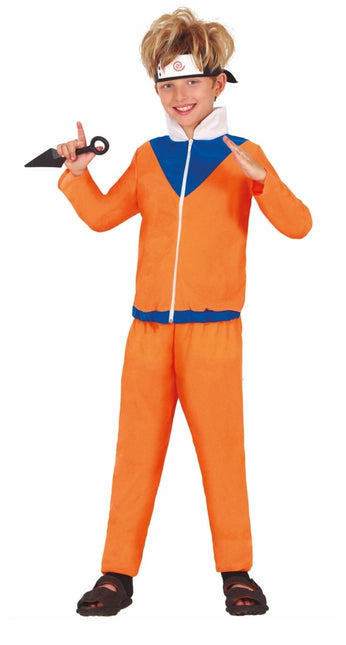 Ninja Kostuum Kind Oranje van Fiestas Guirca koop je bij Partywinkel
