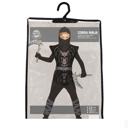 Ninja Kostuum Kind Zwart van Fiestas Guirca koop je bij Partywinkel