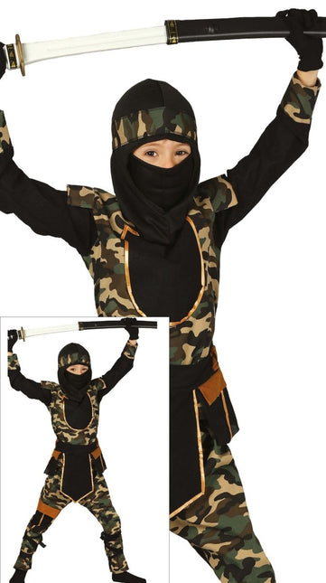 Ninja Pak Kind Camouflage van Fiestas Guirca koop je bij Partywinkel