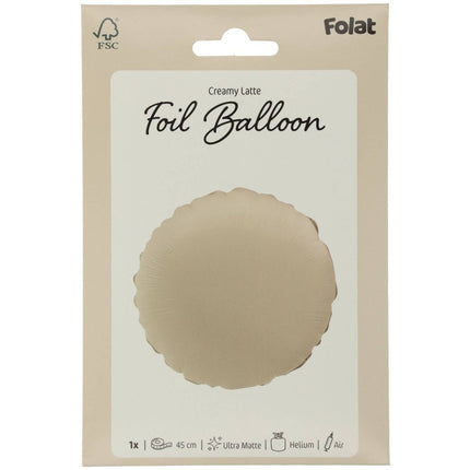 Nude Helium Ballon Rond Leeg 45cm van Folat koop je bij Partywinkel