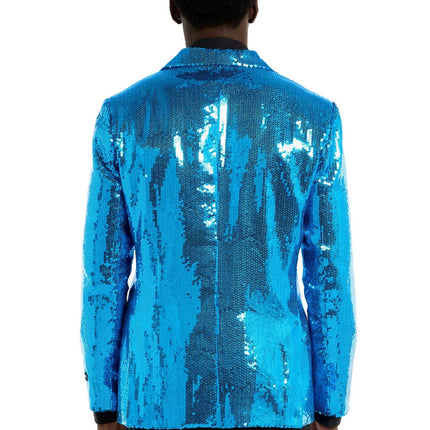 Blauwe Jas Pailletten
