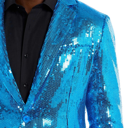 Blauwe Jas Pailletten