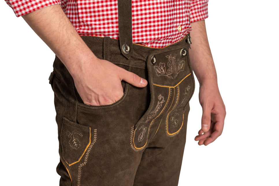 Lederhose Bruin Lang Gerlos