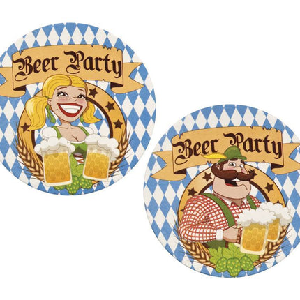 Oktoberfest Bierviltjes 10cm 10st van Boland koop je bij Partywinkel