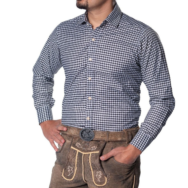 Oktoberfest Blouse Zwart Heren van Partychimp koop je bij Partywinkel