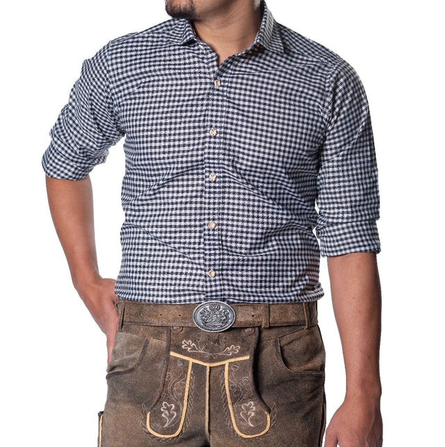 Oktoberfest Blouse Zwart Heren van Partychimp koop je bij Partywinkel