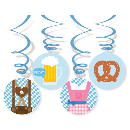 Oktoberfest Hangdecoratie 80cm 4st van Riethmueller koop je bij Partywinkel