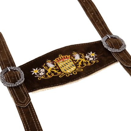 Oktoberfest Riem Met Clips Bruin/Zwart van Haus Huberts koop je bij Partywinkel