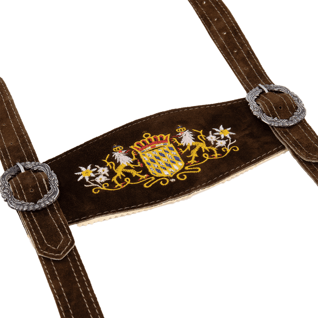 Oktoberfest Riem Met Clips Bruin/Zwart van Haus Huberts koop je bij Partywinkel