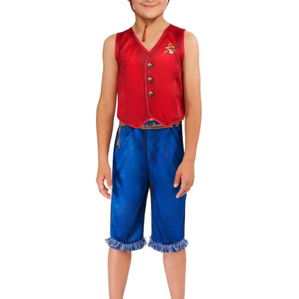 One Piece Monkey D. Luffy Kostuum Jongens van Rubies koop je bij Partywinkel
