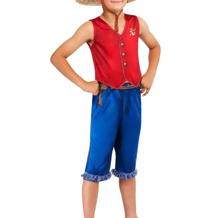 One Piece Monkey D. Luffy Kostuum Jongens van Rubies koop je bij Partywinkel