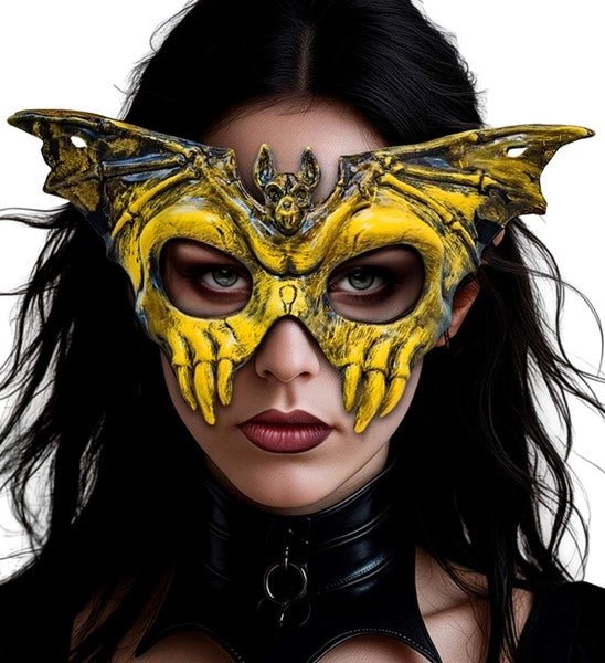 OOGMASKER SCHEDEL VLEERMUIS - HARD PLASTIC van Widmann koop je bij Partywinkel