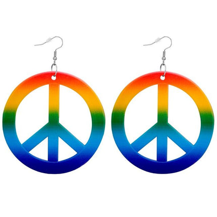 Oorbellen Hippie Regenboog van Widmann koop je bij Partywinkel