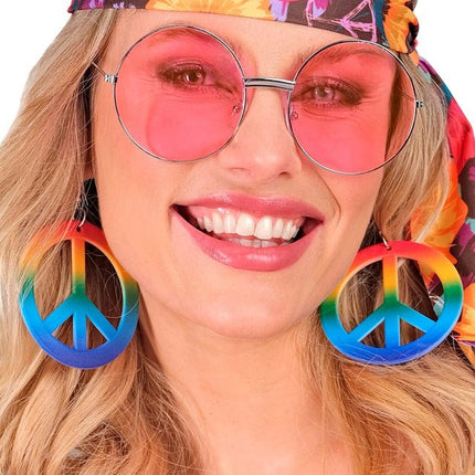 Oorbellen Hippie Regenboog van Widmann koop je bij Partywinkel