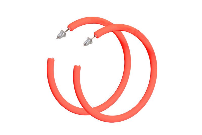 Neon Oranje Oorbellen van Wilbers & Wilbers koop je bij Partywinkel