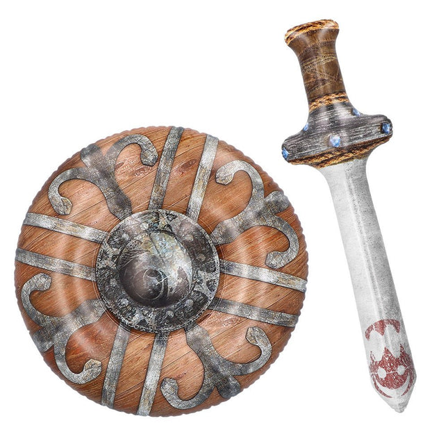 Opblaasbaar Schild En Zwaard 58cm van Boland koop je bij Partywinkel