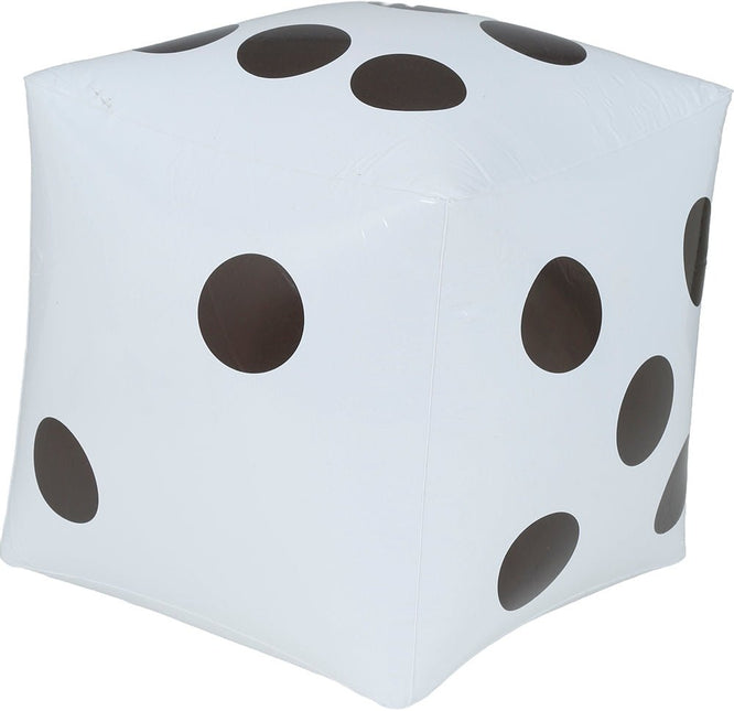 Opblaasbare Dobbelsteen 30x30 cm van Fiestas Guirca koop je bij Partywinkel