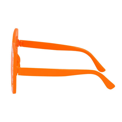 Oranje Bril Glitters van Boland koop je bij Partywinkel
