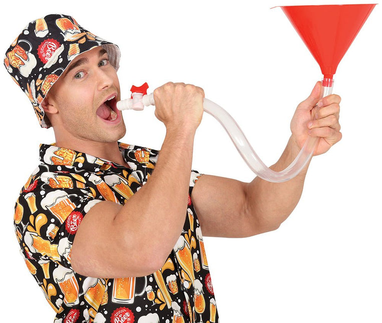 Oranje Drank Trechter 70cm van Fiestas Guirca koop je bij Partywinkel