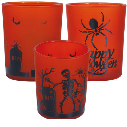 Oranje Halloween Bekers Happy Halloween van Fiestas Guirca koop je bij Partywinkel
