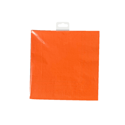 Oranje Servetten 16,5cm 8st van Paper Dreams koop je bij Partywinkel