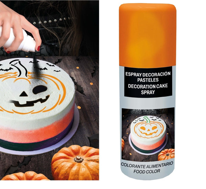 Oranje Voedingskleurstof Spray 100ml van Fiestas Guirca koop je bij Partywinkel