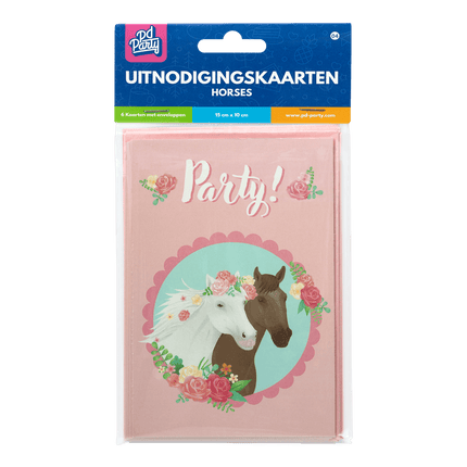 Paard Uitnodigingen 6st van Paper Dreams koop je bij Partywinkel