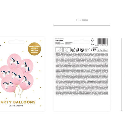 Paarden Ballonnen 30cm 6st van Partydeco koop je bij Partywinkel