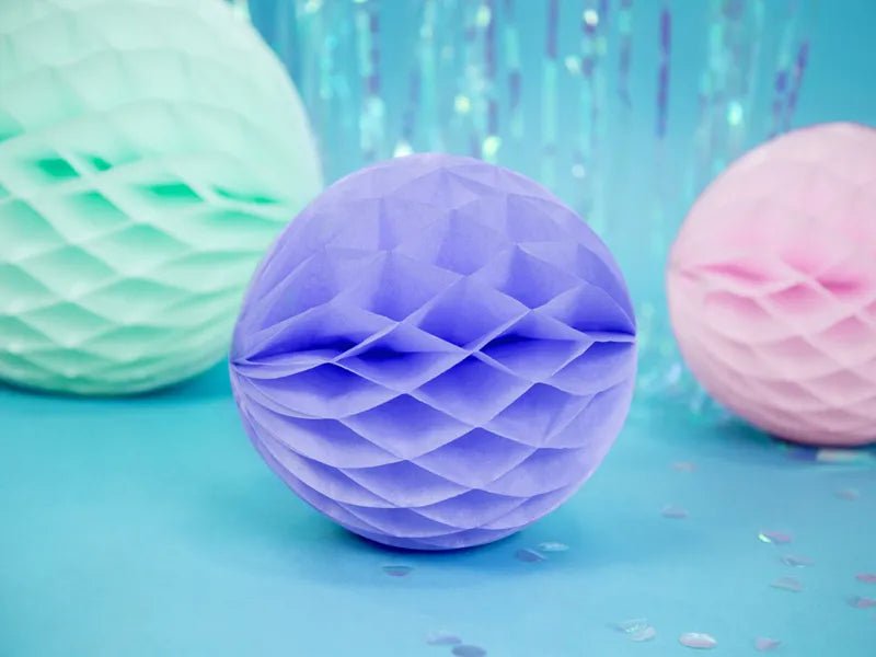 Paars Honeycomb 20cm van Partydeco koop je bij Partywinkel