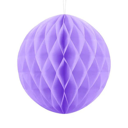 Paars Honeycomb 30cm van Partydeco koop je bij Partywinkel