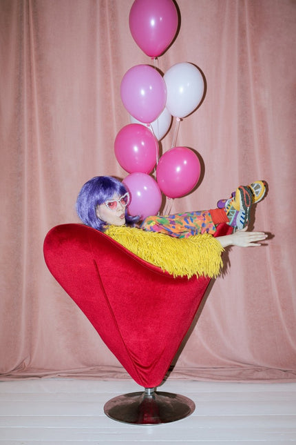 Paars Pruik Cleopatra van Partydeco koop je bij Partywinkel