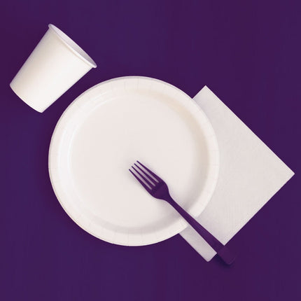 Paars Tafelkleed 2,74m van Unique koop je bij Partywinkel