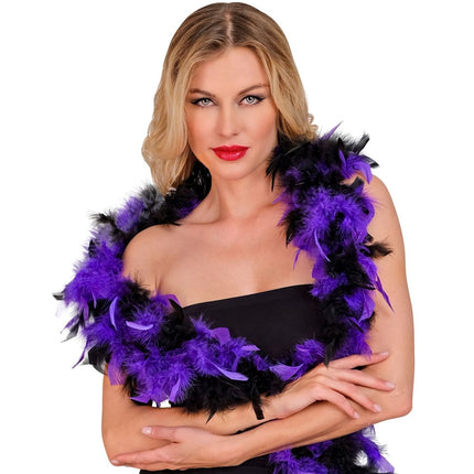 Paars Zwarte Boa 1,8m van Widmann koop je bij Partywinkel