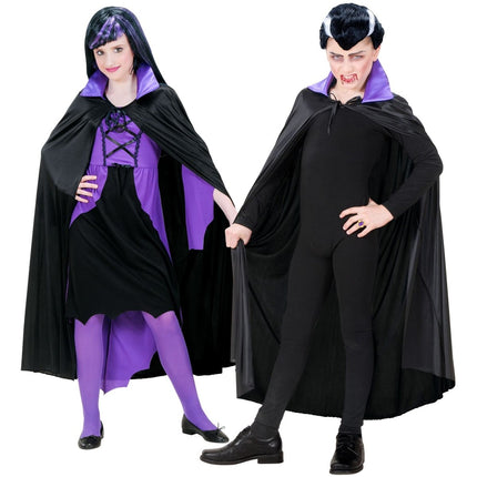 Paars Zwarte Cape Kind van Widmann koop je bij Partywinkel
