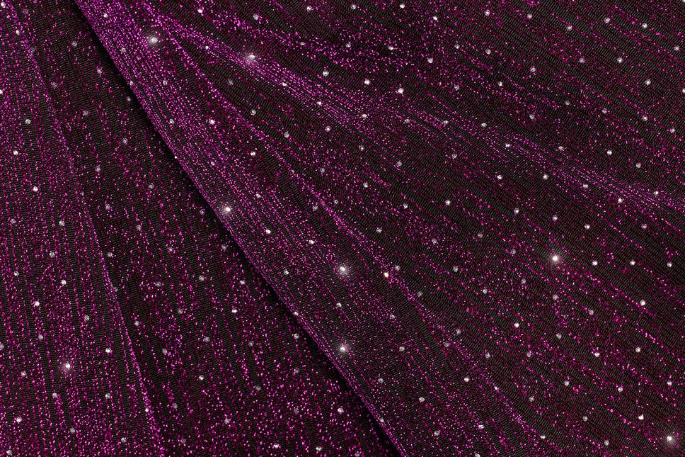 Paarse Broek Dames Flared Glitter van Wilbers & Wilbers koop je bij Partywinkel