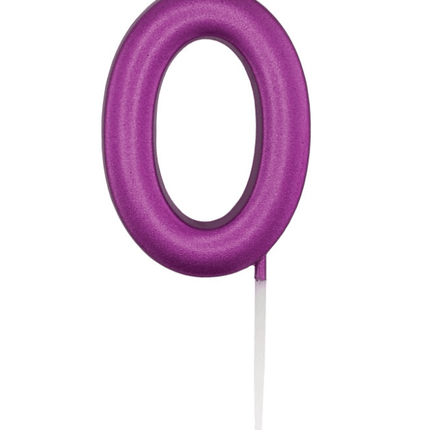 Paarse Cijferkaars 0 van Unique koop je bij Partywinkel