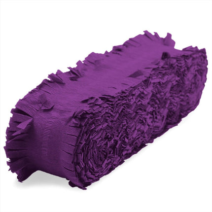 Paarse Crepe Papier Slinger - 24 meter van Folat koop je bij Partywinkel