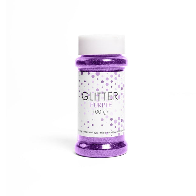 Paarse Glitters 100gr van WeFiesta koop je bij Partywinkel