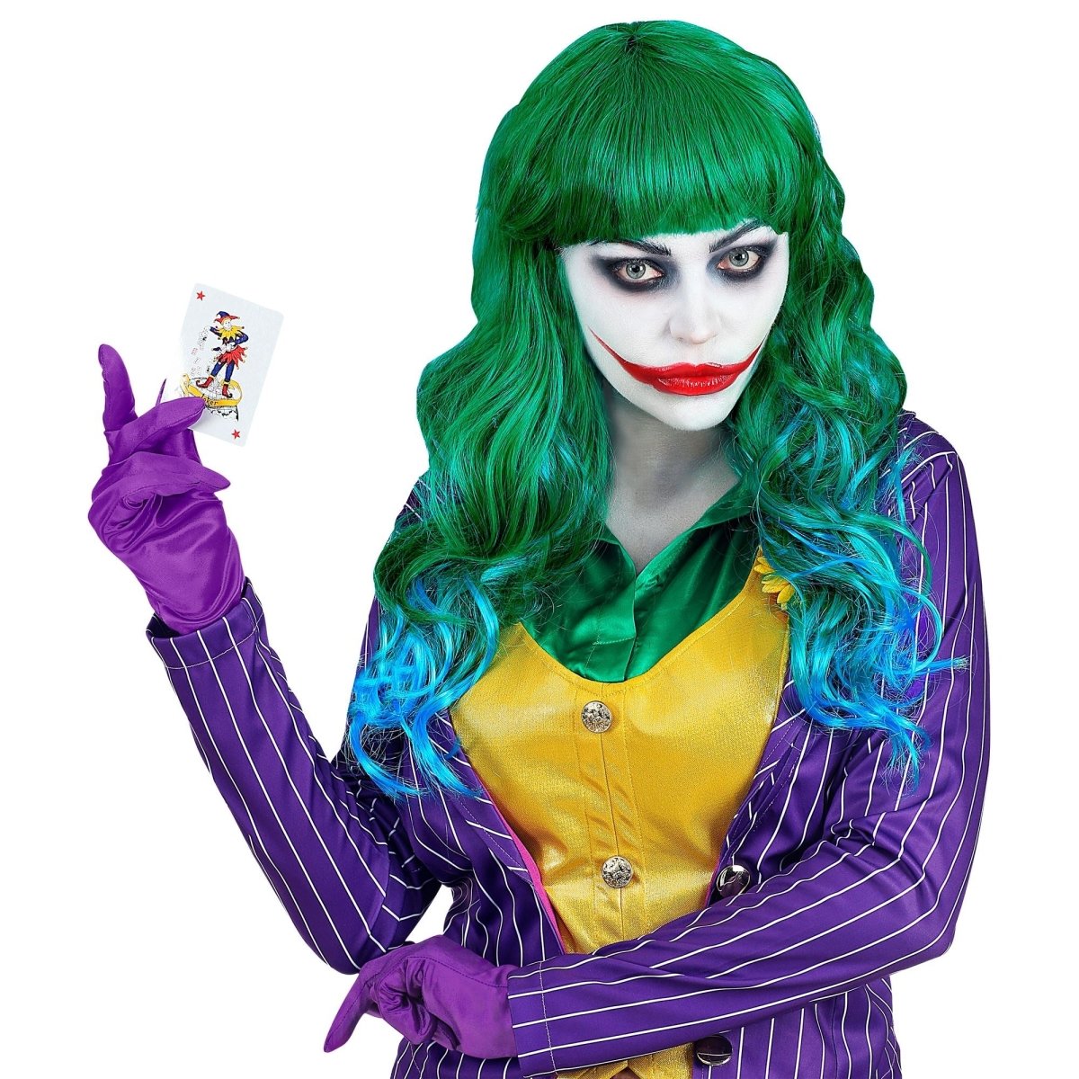 TANTAKO 3Pcs Lila Halloween Cosplay Perücke mit Augen TANTAKO 3Pcs Lila Halloween Cosplay Perücke mit Augen