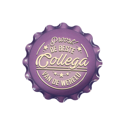 Paarse Onderzetters Collega 11cm van Paper Dreams koop je bij Partywinkel