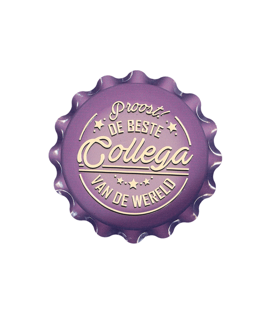 Paarse Onderzetters Collega 11cm van Paper Dreams koop je bij Partywinkel